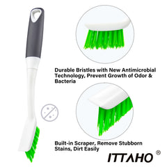ITTAHO 2 Pack Grout Cleaner, Groove Gap Scrub Brush Set, All Purpose C