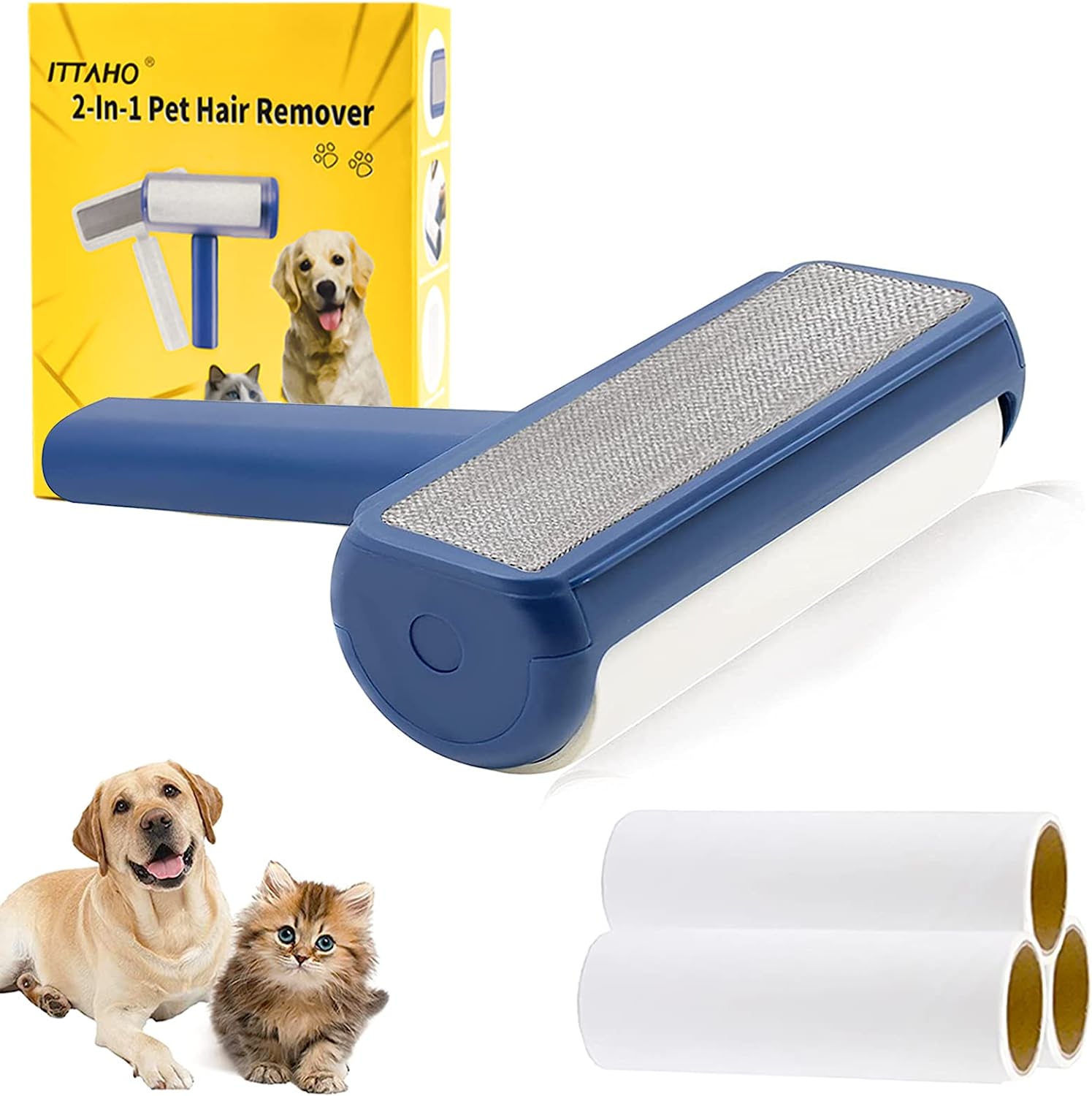 Pet Hair Remover - Reusable Dog & Cat Hair Remover For Couch, Car And  Clothes - Lint Roller For Pet Hair, Eco-friendly And Ergonomic Design