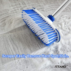 ITTAR Grout Brush & Floor Scrub Brush with Long Handle, Shower Scrubber for  Tile Line